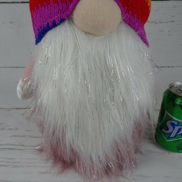 New Jingles & Joy Nordic Gnome Rainbow Pride Crochet Christmas Home Decor - Picture 6 of 12